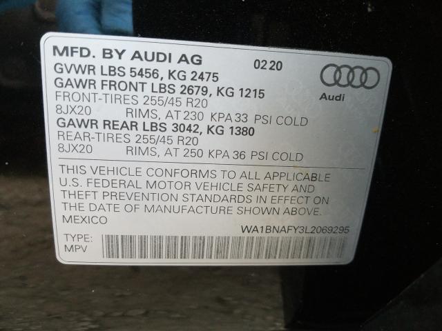 Photo 9 VIN: WA1BNAFY3L2069295 - AUDI Q5 PREMIUM 