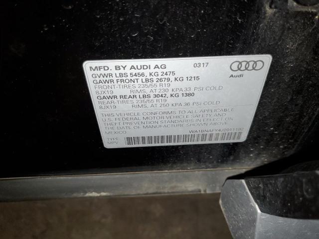 Photo 11 VIN: WA1BNAFY4J2011192 - AUDI Q5 PREMIUM 