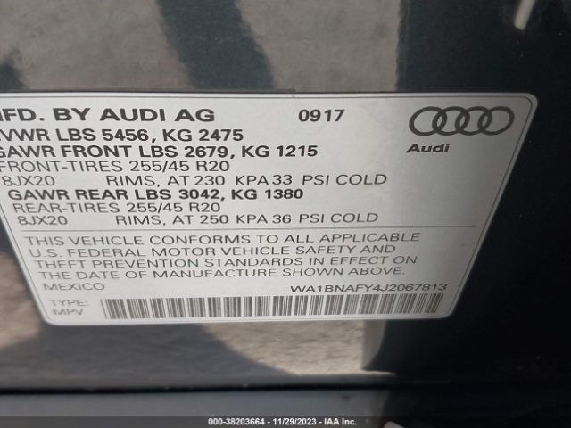 Photo 8 VIN: WA1BNAFY4J2067813 - AUDI Q5 