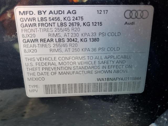 Photo 12 VIN: WA1BNAFY4J2115844 - AUDI Q5 PREMIUM 