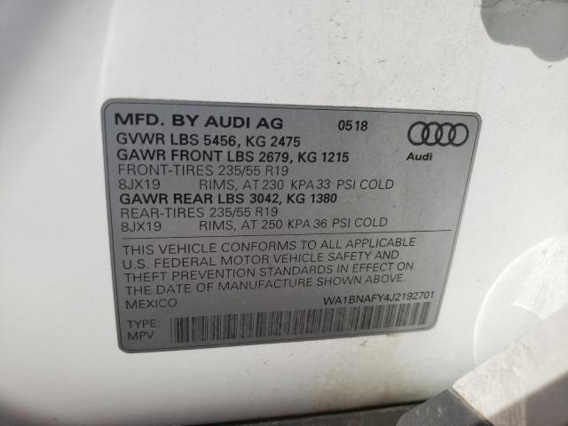 Photo 9 VIN: WA1BNAFY4J2192701 - AUDI Q5 