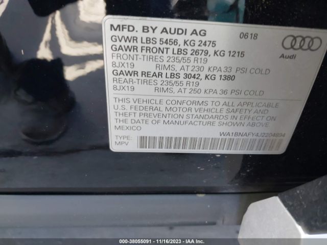 Photo 8 VIN: WA1BNAFY4J2204894 - AUDI Q5 