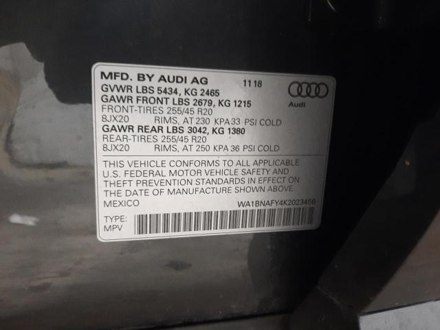 Photo 9 VIN: WA1BNAFY4K2023456 - AUDI Q5 PREMIUM 