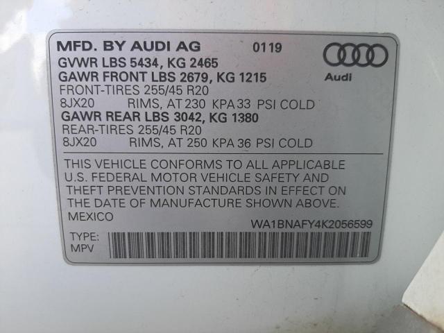 Photo 13 VIN: WA1BNAFY4K2056599 - AUDI Q5 PREMIUM 