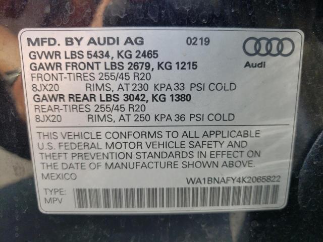 Photo 9 VIN: WA1BNAFY4K2065822 - AUDI Q5 PREMIUM 