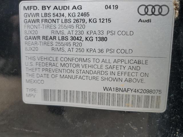 Photo 12 VIN: WA1BNAFY4K2098075 - AUDI Q5 