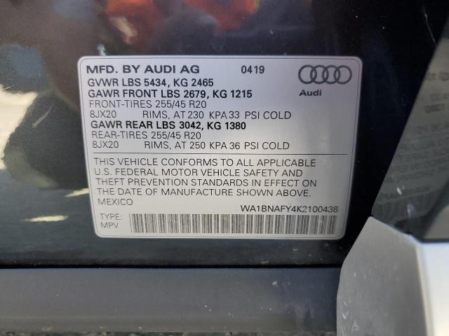 Photo 13 VIN: WA1BNAFY4K2100438 - AUDI Q5 