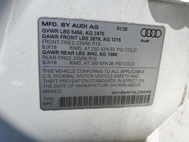 Photo 12 VIN: WA1BNAFY4L2058368 - AUDI Q5 PREMIUM 