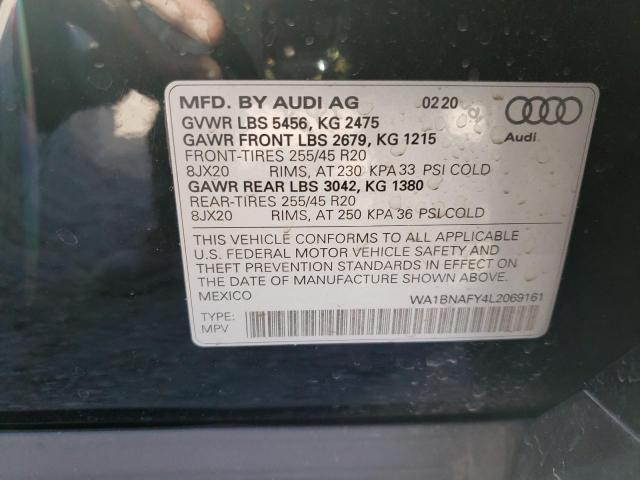 Photo 9 VIN: WA1BNAFY4L2069161 - AUDI Q5 PREMIUM 