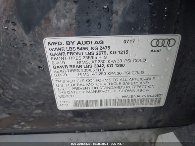 Photo 8 VIN: WA1BNAFY5J2030821 - AUDI Q5 