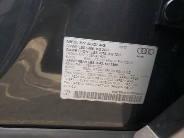 Photo 9 VIN: WA1BNAFY5J2076035 - AUDI Q5 PREMIUM 