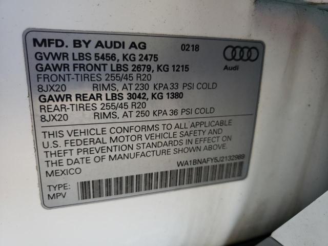 Photo 12 VIN: WA1BNAFY5J2132989 - AUDI Q5 