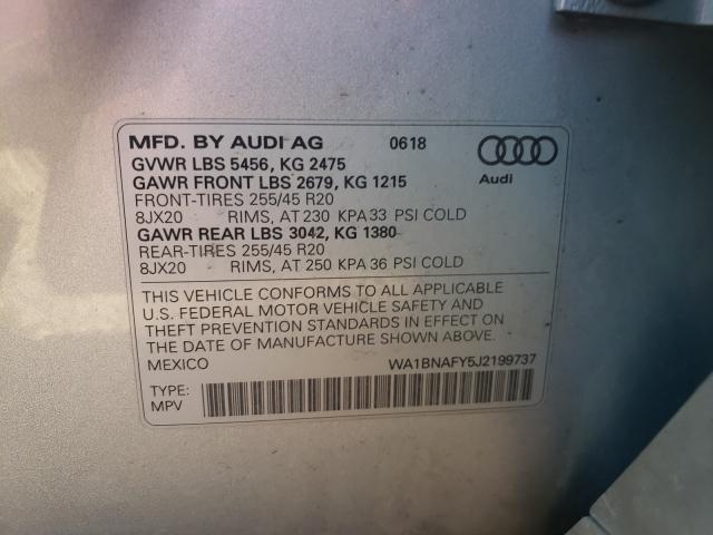 Photo 9 VIN: WA1BNAFY5J2199737 - AUDI Q5 