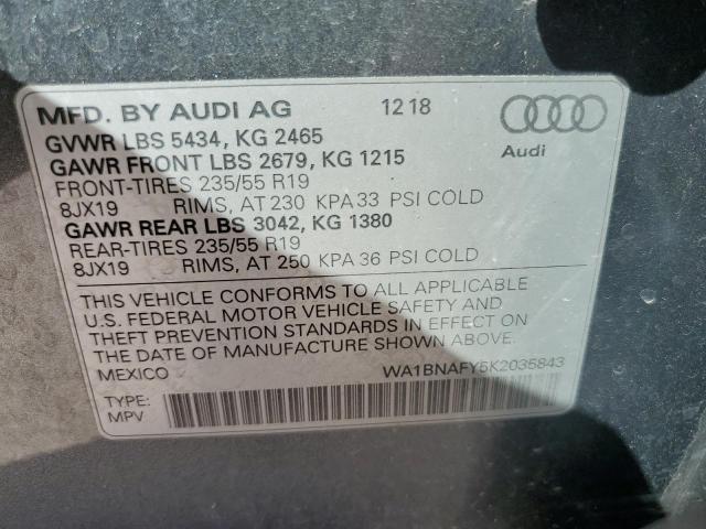 Photo 12 VIN: WA1BNAFY5K2035843 - AUDI Q5 PREMIUM 