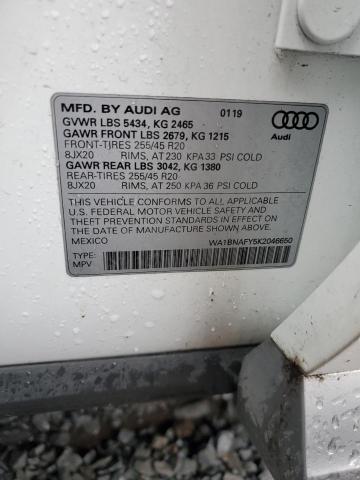 Photo 12 VIN: WA1BNAFY5K2046650 - AUDI Q5 PREMIUM 