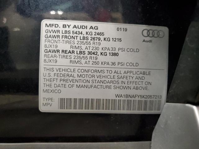 Photo 9 VIN: WA1BNAFY5K2057213 - AUDI Q5 PREMIUM 