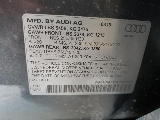 Photo 9 VIN: WA1BNAFY5L2001807 - AUDI Q5 PREMIUM 