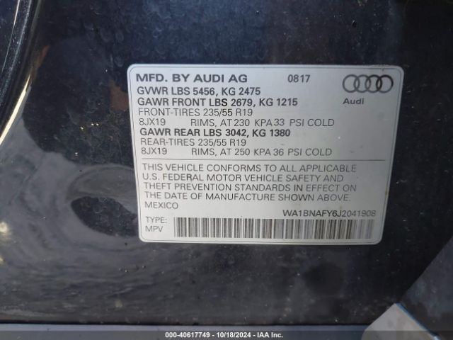 Photo 8 VIN: WA1BNAFY6J2041908 - AUDI Q5 