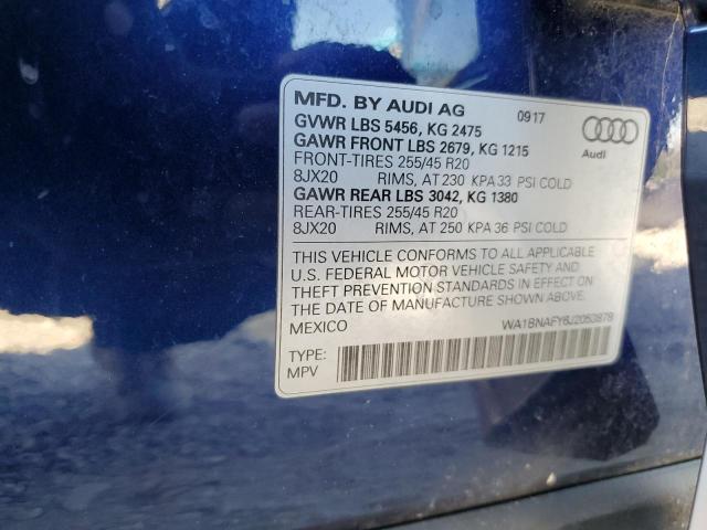 Photo 12 VIN: WA1BNAFY6J2053878 - AUDI Q5 