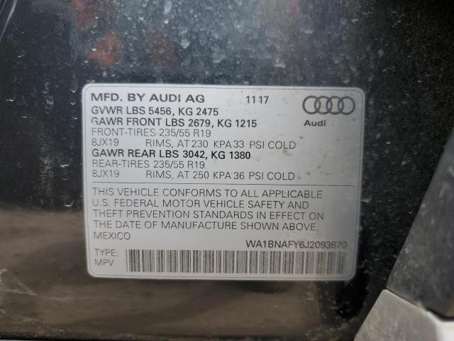 Photo 11 VIN: WA1BNAFY6J2093670 - AUDI Q5 PREMIUM 