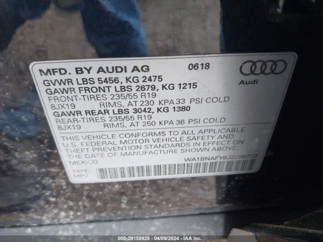 Photo 8 VIN: WA1BNAFY6J2205710 - AUDI Q5 