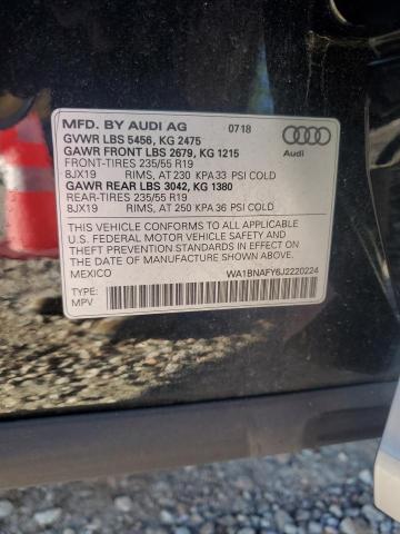 Photo 12 VIN: WA1BNAFY6J2220224 - AUDI Q5 PREMIUM 