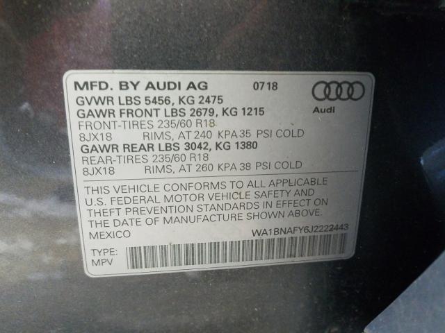 Photo 9 VIN: WA1BNAFY6J2222443 - AUDI Q5 