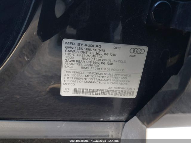 Photo 8 VIN: WA1BNAFY6J2239114 - AUDI Q5 