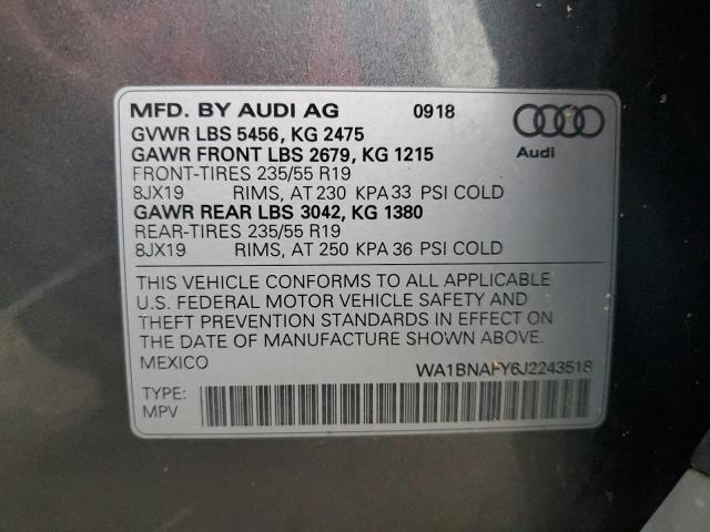 Photo 13 VIN: WA1BNAFY6J2243518 - AUDI Q5 PREMIUM 