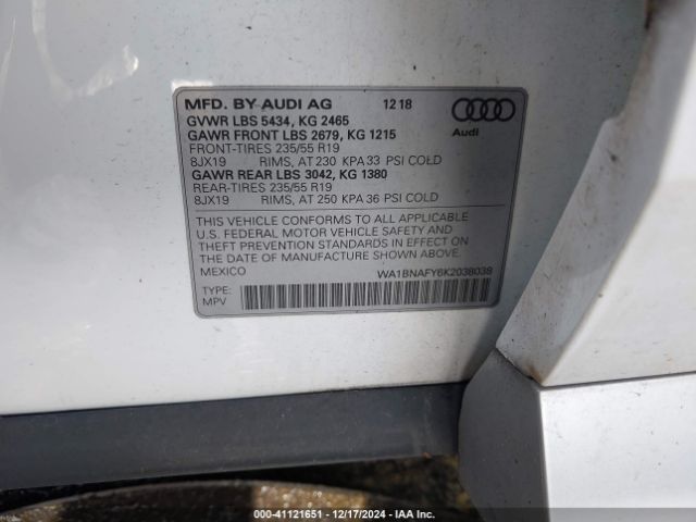 Photo 8 VIN: WA1BNAFY6K2038038 - AUDI Q5 