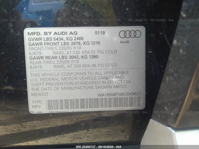 Photo 8 VIN: WA1BNAFY6K2049623 - AUDI Q5 