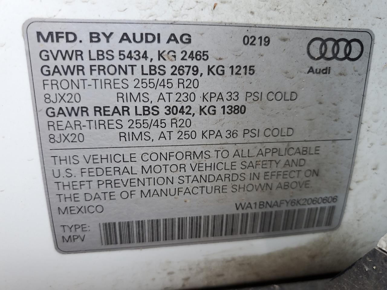 Photo 11 VIN: WA1BNAFY6K2060606 - AUDI Q5 