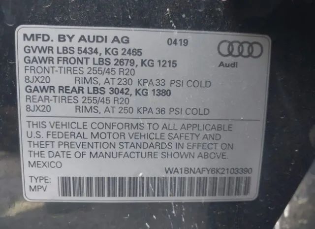 Photo 8 VIN: WA1BNAFY6K2103390 - AUDI Q5 