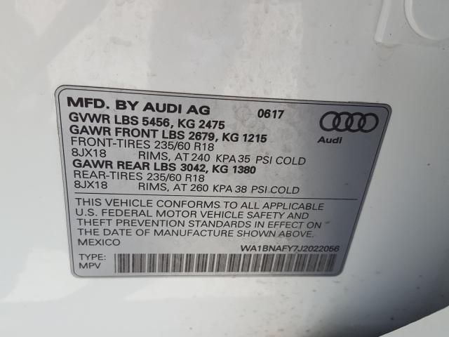 Photo 9 VIN: WA1BNAFY7J2022056 - AUDI Q5 PREMIUM 