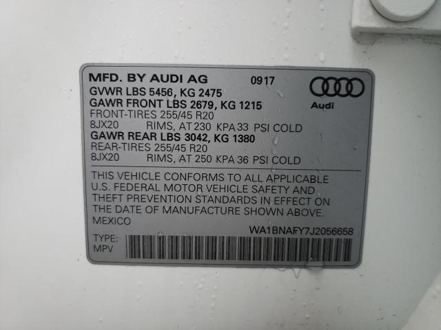 Photo 9 VIN: WA1BNAFY7J2056658 - AUDI Q5 PREMIUM 