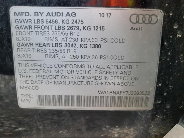 Photo 9 VIN: WA1BNAFY7J2083522 - AUDI Q5 PREMIUM 