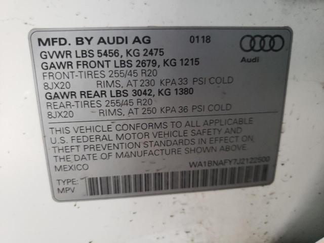 Photo 9 VIN: WA1BNAFY7J2122500 - AUDI Q5 PREMIUM 