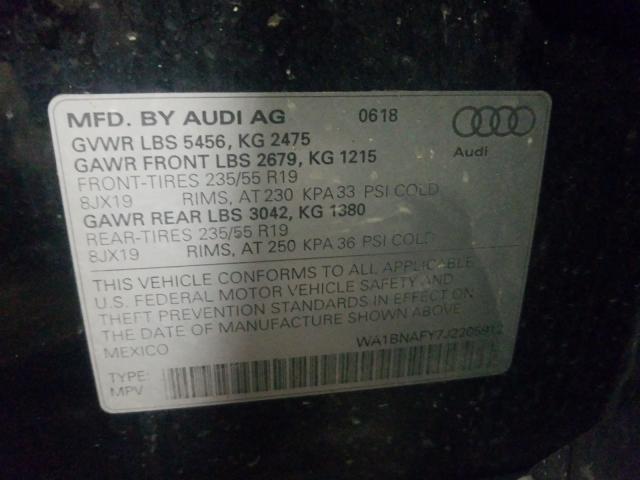 Photo 9 VIN: WA1BNAFY7J2205912 - AUDI Q5 