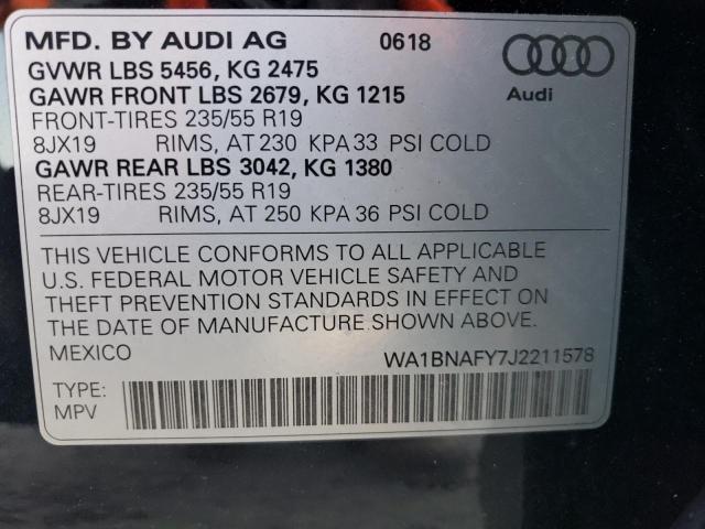 Photo 12 VIN: WA1BNAFY7J2211578 - AUDI Q5 PREMIUM 