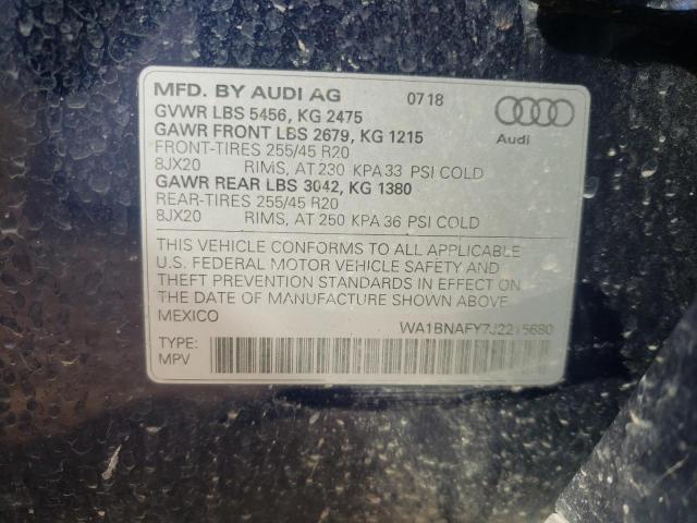 Photo 13 VIN: WA1BNAFY7J2215680 - AUDI Q5 PREMIUM 