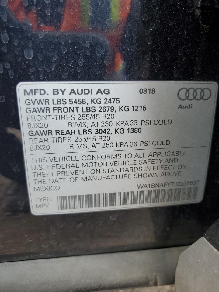 Photo 12 VIN: WA1BNAFY7J2238537 - AUDI Q5 