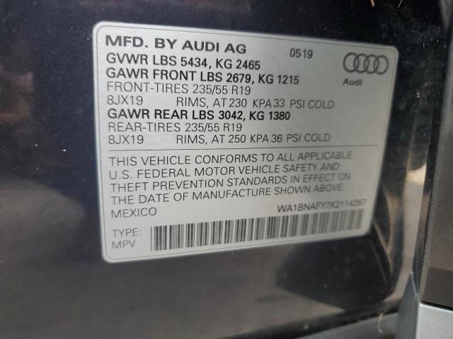 Photo 13 VIN: WA1BNAFY7K2114267 - AUDI Q5 PREMIUM 