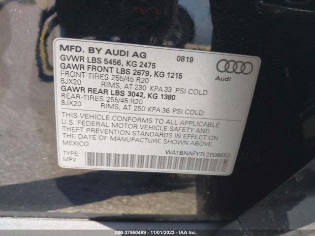 Photo 8 VIN: WA1BNAFY7L2006653 - AUDI Q5 