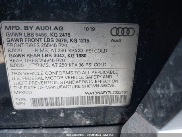 Photo 8 VIN: WA1BNAFY7L2032461 - AUDI Q5 