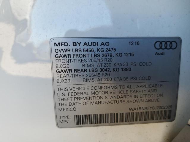 Photo 11 VIN: WA1BNAFY8J2002320 - AUDI Q5 