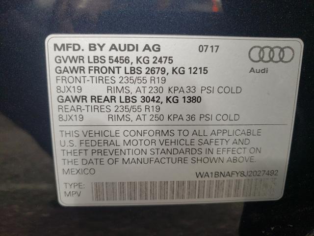 Photo 9 VIN: WA1BNAFY8J2027492 - AUDI Q5 