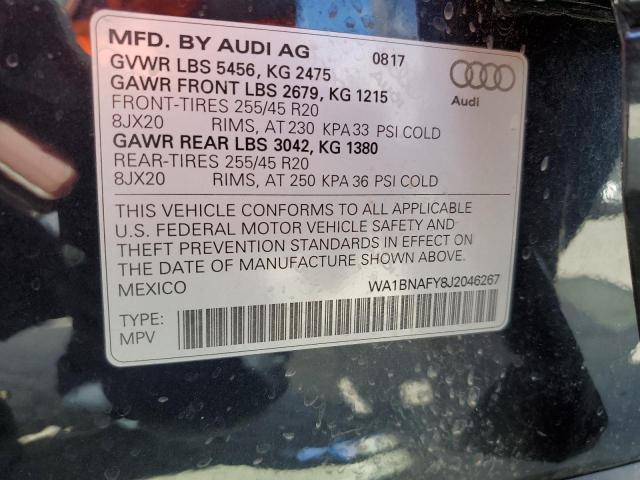 Photo 11 VIN: WA1BNAFY8J2046267 - AUDI Q5 PREMIUM 