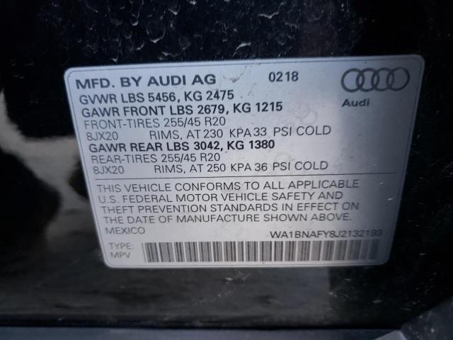 Photo 9 VIN: WA1BNAFY8J2132193 - AUDI Q5 PREMIUM 