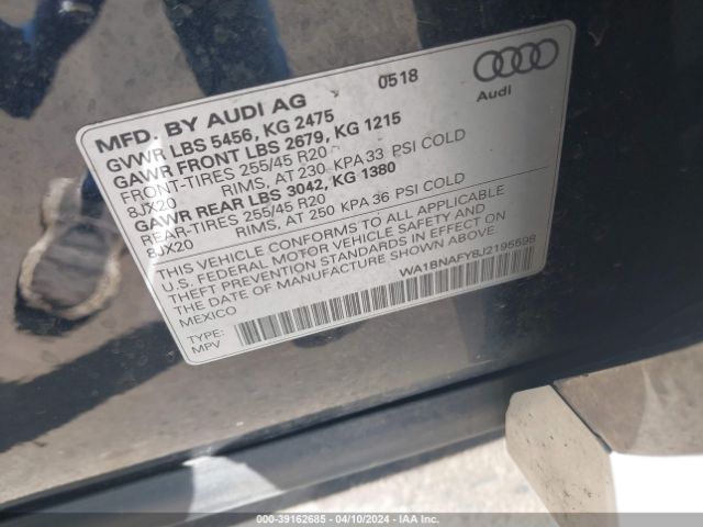 Photo 8 VIN: WA1BNAFY8J2195598 - AUDI Q5 