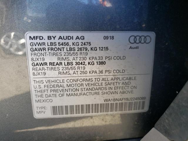 Photo 9 VIN: WA1BNAFY8J2245089 - AUDI Q5 PREMIUM 